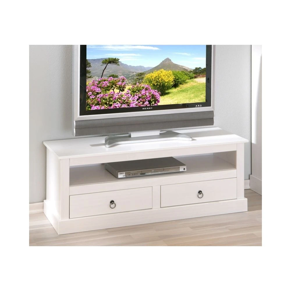 Marque Generique Meuble TV Provence - Blanc - L 118 Cm 2 Marque Generique Meuble TV Provence - Blanc - L 118 Cm – Image 2