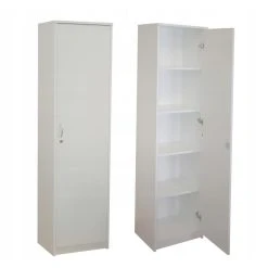 Hucoco NABIEL - Armoire De Rangement Avec Serrure - Meuble Bureau Avec Clé ...
