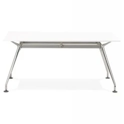 Alterego Bureau Droit Moderne 'STATION' Avec Plateau En Bois Blanc - 160x80 Cm 7 Alterego Bureau Droit Moderne 'STATION' Avec Plateau En Bois Blanc - 160x80 Cm -Magasin Dépôt Privé name 7910735 19978319 1200x1200