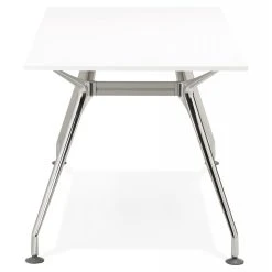 Alterego Bureau Droit Moderne 'STATION' Avec Plateau En Bois Blanc - 160x80 Cm 8 Alterego Bureau Droit Moderne 'STATION' Avec Plateau En Bois Blanc - 160x80 Cm -Magasin Dépôt Privé name 7910735 19978321 1200x1200