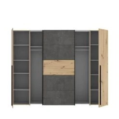 CSTORE NARAGO - Armoire Décor Chêne Artisan Et Béton Gris 2 Portes Batta... 9 CSTORE NARAGO - Armoire Décor Chêne Artisan Et Béton Gris 2 Portes Batta... -Magasin Dépôt Privé narago armoire decor chene artisan et beton gris 2 portes battantes 2 portes coulissantes l 270 3xp 61 2xh 210 cm 10637318 27678144 1140x1140