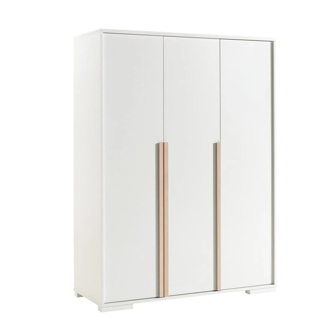 Altobuy NASH WHITE - Lit 90x200cm + Chevet + Armoire 3P + Pack Bureau 4 Altobuy NASH WHITE - Lit 90x200cm + Chevet + Armoire 3P + Pack Bureau – Image 4