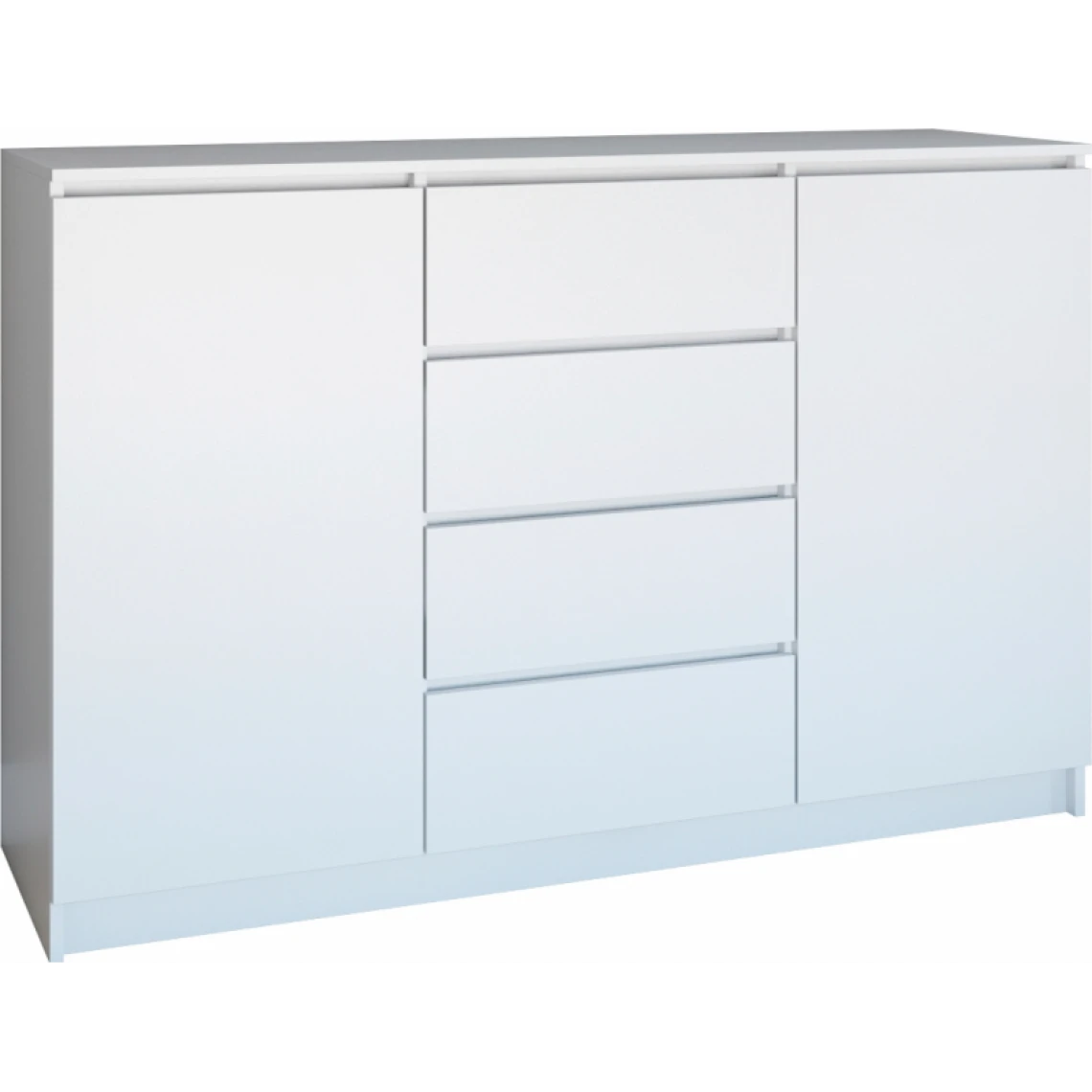 Hucoco PARME 140 | Commode Spacieuse Moderne 97x140x40 Cm | 2 Portes + 4 Tiro... 1 Hucoco PARME 140 | Commode Spacieuse Moderne 97x140x40 Cm | 2 Portes + 4 Tiro...