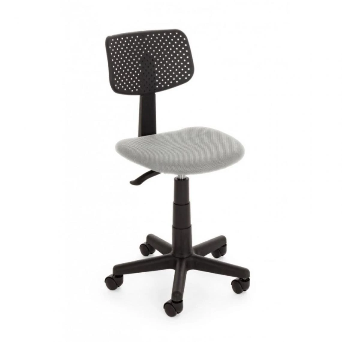 Webmarketpoint Petite Chaise De Bureau à Roulettes Grises 1 Webmarketpoint Petite Chaise De Bureau à Roulettes Grises