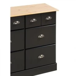 Zandiara Range-tout 9 Tiroirs HAMPTON Noir Et Pin Massif 8 Zandiara Range-tout 9 Tiroirs HAMPTON Noir Et Pin Massif -Magasin Dépôt Privé range tout 9 tiroirs hampton noir et pin massif 9156349 23898227 1140x1140