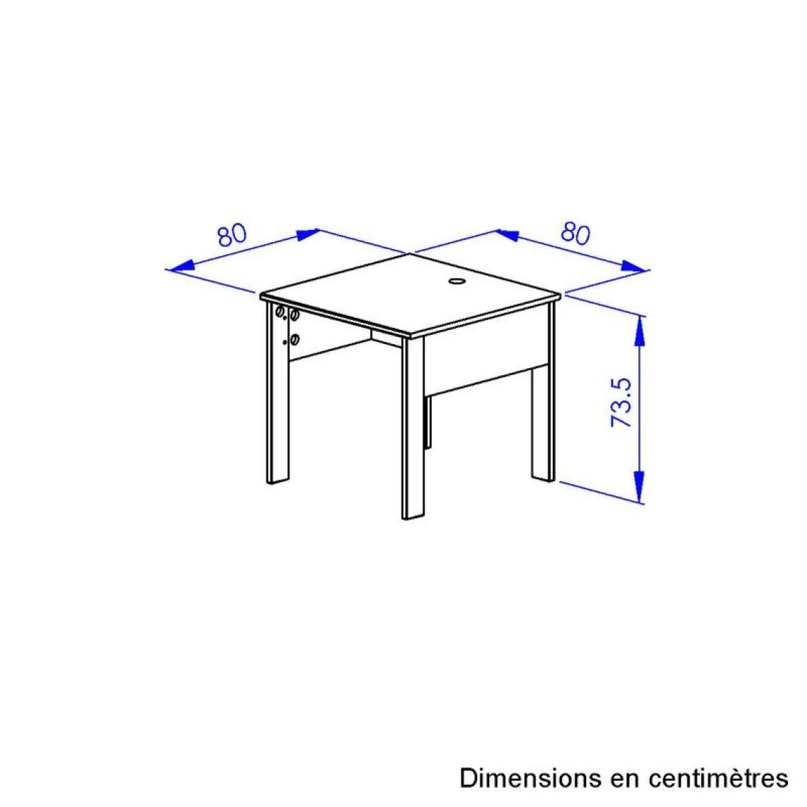 BUT Retour Bureau L. 80 Cm FARO Imitation Chêne Et Noir 3 BUT Retour Bureau L. 80 Cm FARO Imitation Chêne Et Noir – Image 3