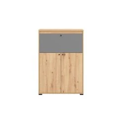 Vente-unique Secrétaire 2 Portes - Coloris : Naturel Et Gris - IDONAR 8 Vente-unique Secrétaire 2 Portes - Coloris : Naturel Et Gris - IDONAR -Magasin Dépôt Privé secretaire 2 portes coloris naturel et gris idonar 13641452 37530090 1140x1140