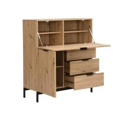 Vente-unique Secrétaire Avec 2 Porte Et 3 Tiroirs - MDF Et Métal - Coloris : Natu... 9 Vente-unique Secrétaire Avec 2 Porte Et 3 Tiroirs - MDF Et Métal - Coloris : Natu... -Magasin Dépôt Privé secretaire avec 2 porte et 3 tiroirs mdf et metal coloris naturel erwin 13738990 37942368 1140x1140