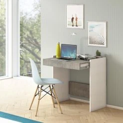 Terraneo Smartworking Desk 80x40 Home Office Tiroir Moderne Home Desk