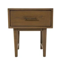 MACABANE Table De Chevet 1 Tiroir Bois De Mindi - LAYANA