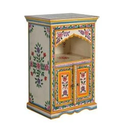 Pegane Table De Chevet En Bois Manguier Multicolore - Longueur 48 X Profondeu...