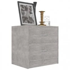 Chunhelife Table De Chevet Gris Béton 40 X 30 X 40 Cm Aggloméré -Magasin Dépôt Privé table de chevet gris beton 40 x 30 x 40 cm agglomere 9348823 24428799 1140x1140