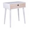 HOUSE NORDIC Table De Chevet Scandinave Blanche PARMA