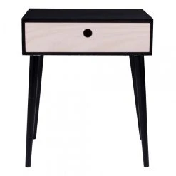 HOUSE NORDIC Table De Chevet Scandinave Noire PARMA -Magasin Dépôt Privé table de chevet scandinave noire etrenne design 235018 2 1140x1140
