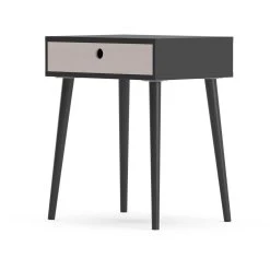 HOUSE NORDIC Table De Chevet Scandinave Noire PARMA -Magasin Dépôt Privé table de chevet scandinave noire etrenne 235018 5 1140x1140