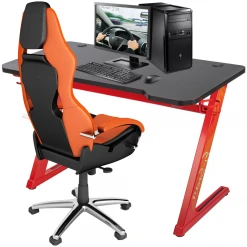 BeMatik Table De Gaming Et Jeux PC Avec Pieds En 'Z' 120 X 60 X 75 Cm -Magasin Dépôt Privé table de gaming et jeux pc avec pieds en z 120 x 60 x 75 cm 8838433 22836969 1140x1140