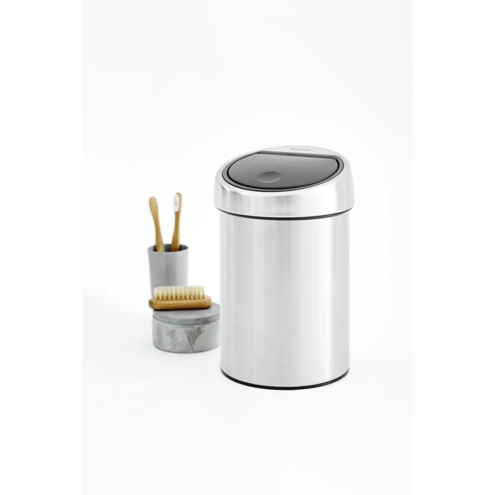Brabantia Touch Bin, 3L - Matt Steel 2 Brabantia Touch Bin, 3L - Matt Steel – Image 2