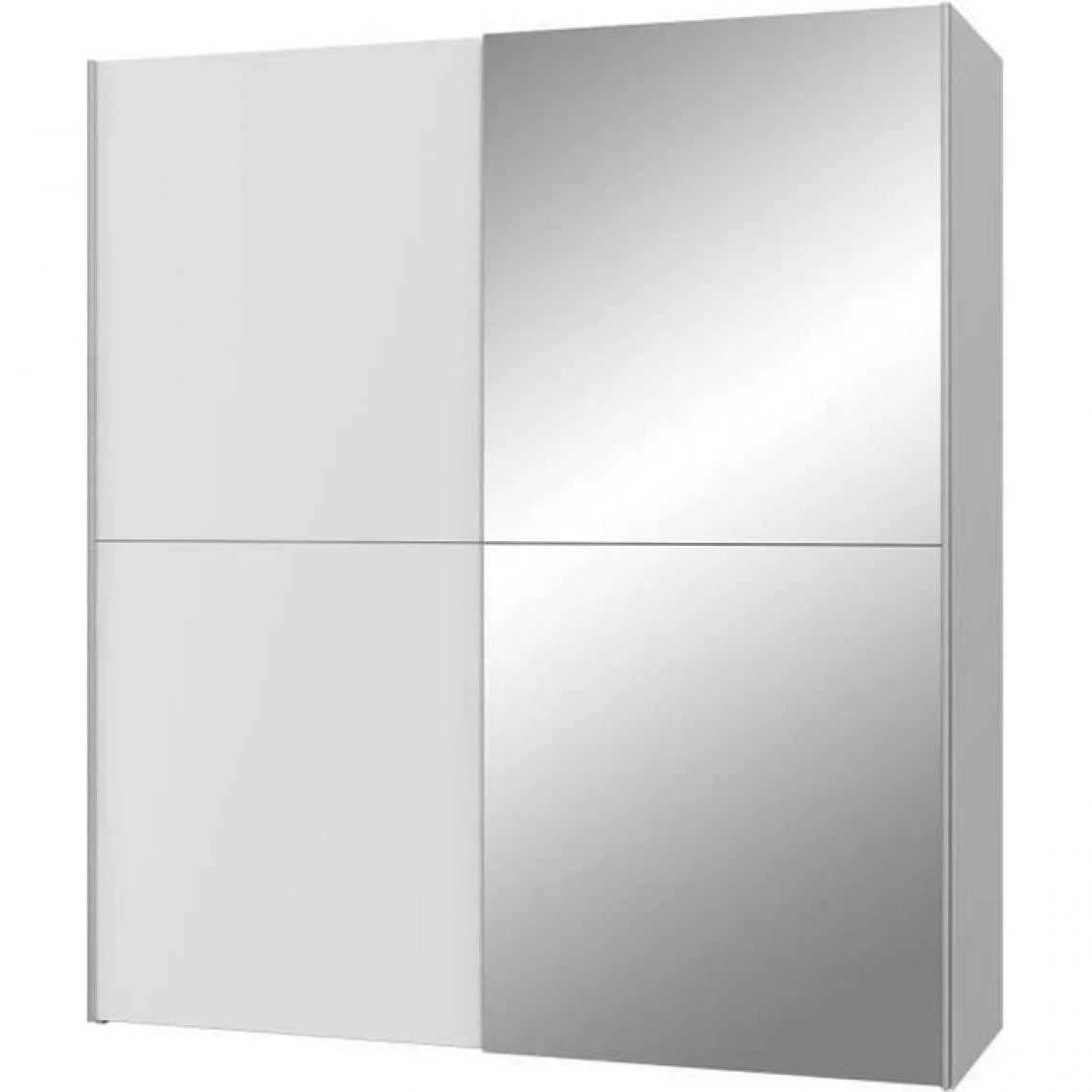 CSTORE ULOS Armoire 2 Portes Coulissantes + Miroir - Blanc Mat - L 170,3 X P ... 1 CSTORE ULOS Armoire 2 Portes Coulissantes + Miroir - Blanc Mat - L 170,3 X P ...