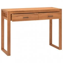 VidaXL Bureau Avec 2 Tiroirs 100x40x75 Cm Bois De Teck Recyclé -Magasin Dépôt Privé vidaxl bureau avec 2 tiroirs 100x40x75 cm bois de teck recycle 10603258 27579400 1140x1140