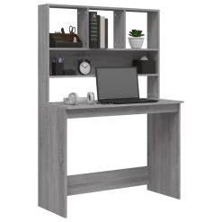 VidaXL Bureau Avec étagères Sonoma Gris 102x45x148cm Bois D'ingénie... -Magasin Dépôt Privé vidaxl bureau avec etageres sonoma gris 102x45x148cm bois dingenierie 14082868 39126686 1140x1140