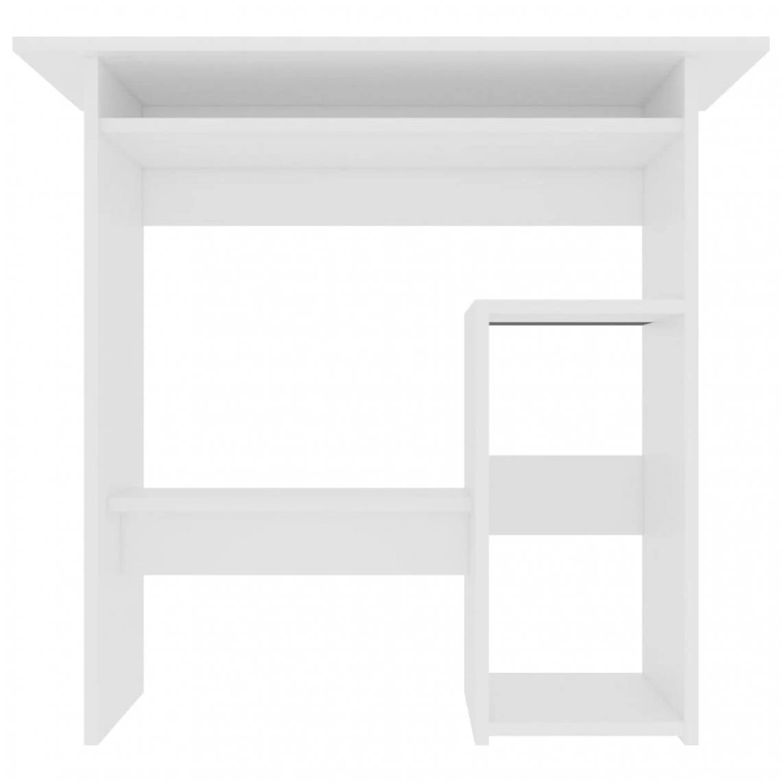 VidaXL Bureau Blanc 80 X 45 X 74 Cm Aggloméré 5 VidaXL Bureau Blanc 80 X 45 X 74 Cm Aggloméré – Image 5