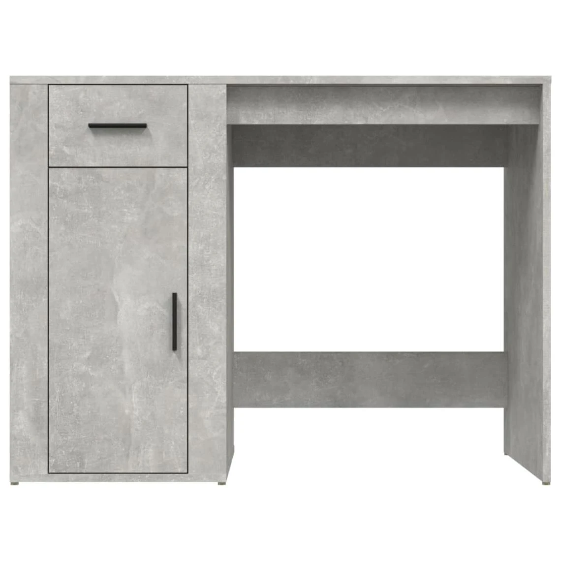 VidaXL Bureau Gris Béton 100x49x75 Cm Bois D'ingénierie 5 VidaXL Bureau Gris Béton 100x49x75 Cm Bois D'ingénierie – Image 5