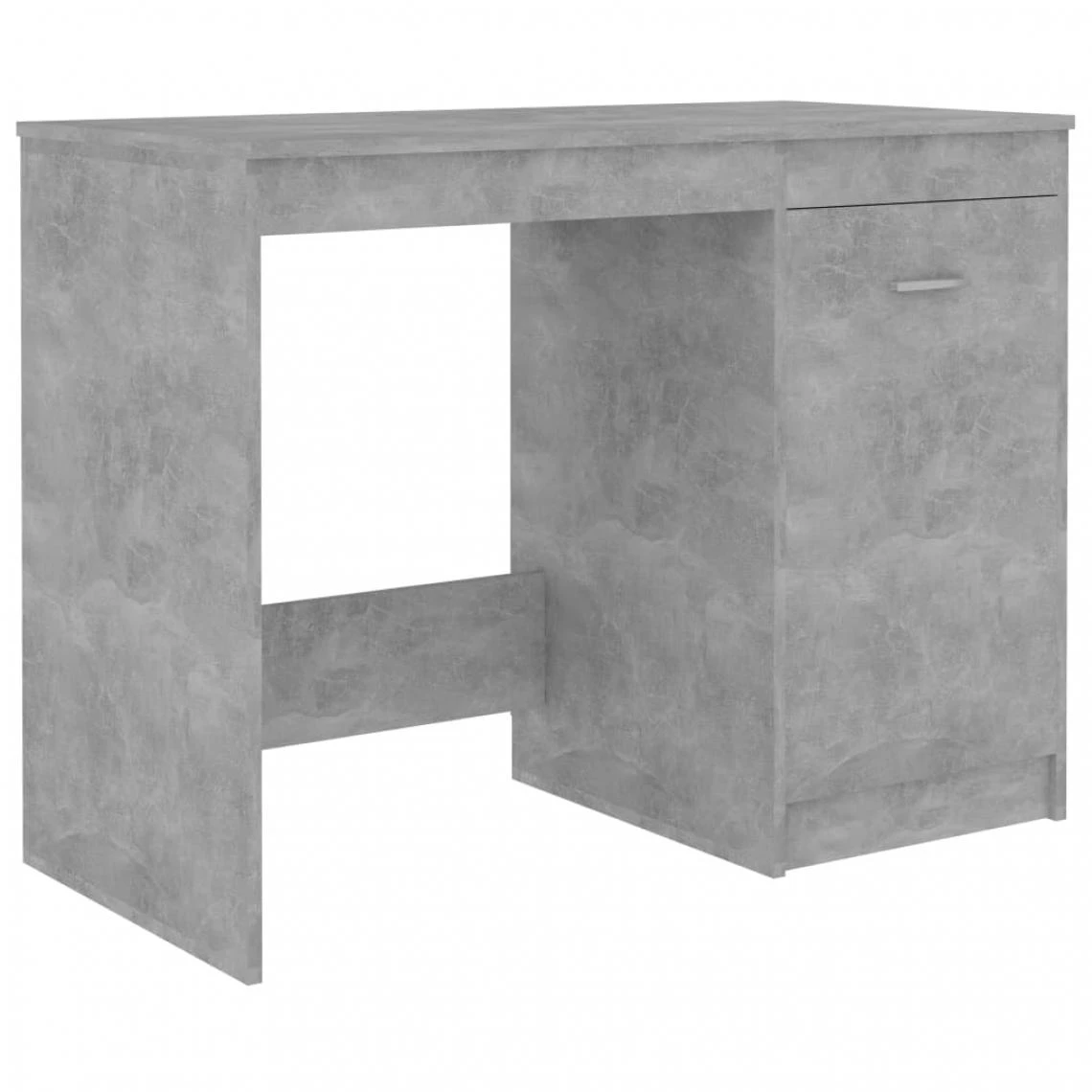 VidaXL Bureau Gris Béton 100x50x76 Cm Aggloméré 2 VidaXL Bureau Gris Béton 100x50x76 Cm Aggloméré – Image 2