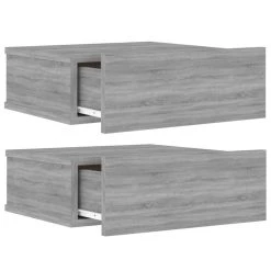 VidaXL Tables De Chevet Flottantes 2 Pcs Sonoma Gris 40x30x15 Cm 9 VidaXL Tables De Chevet Flottantes 2 Pcs Sonoma Gris 40x30x15 Cm -Magasin Dépôt Privé vidaxl tables de chevet flottantes 2 pcs sonoma gris 40x30x15 cm 14104180 39286028 1140x1140